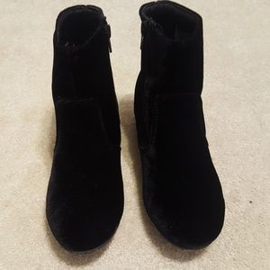 Black Velvet Bootie